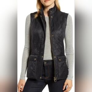 Barbour Wray Fleece Lined Vest Navy Size 6